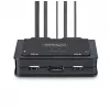 StarTech.com 2-Port Hybrid USB-C DisplayPort Kabel KVM Switch, 4K 60Hz, Kompakter KVM-Switch mit integrierten 1,8 m USB-A/DisplayPort/Audio und 1,2 m USB-C Hostkabeln, busgespeist – Fernbedienungstaster/Hotkey-Umschaltung