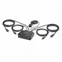 StarTech.com 2-Port USB-C Kabel KVM-Switch, 4K 60Hz DisplayPort Ausgang, Kompakter KVM mit integrierten 1,2m USB Typ-C/Audio Kabeln, Busbetrieben - Fernbedienungstaste/Hotkey-Umschaltung