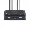 StarTech.com 2-Port USB-C Kabel KVM-Switch, 4K 60Hz DisplayPort Ausgang, Kompakter KVM mit integrierten 1,2m USB Typ-C/Audio Kabeln, Busbetrieben - Fernbedienungstaste/Hotkey-Umschaltung