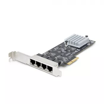StarTech.com 4-Port 2,5-Gbit/s NBASE-T PCIe-Netzwerkkarte, Intel I225-V, Quad-Port-Computernetzwerkkarte, Multi-Gigabit-NIC, PCI Express Server-LAN-Karte, Desktop-Ethernet-Schnittstelle