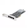 StarTech.com 4-Port 2,5-Gbit/s NBASE-T PCIe-Netzwerkkarte, Intel I225-V, Quad-Port-Computernetzwerkkarte, Multi-Gigabit-NIC, PCI Express Server-LAN-Karte, Desktop-Ethernet-Schnittstelle