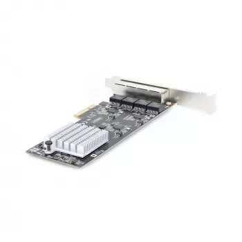 StarTech.com 4-Port 2,5-Gbit/s NBASE-T PCIe-Netzwerkkarte, Intel I225-V, Quad-Port-Computernetzwerkkarte, Multi-Gigabit-NIC, PCI Express Server-LAN-Karte, Desktop-Ethernet-Schnittstelle