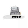 StarTech.com 4-Port 2,5-Gbit/s NBASE-T PCIe-Netzwerkkarte, Intel I225-V, Quad-Port-Computernetzwerkkarte, Multi-Gigabit-NIC, PCI Express Server-LAN-Karte, Desktop-Ethernet-Schnittstelle