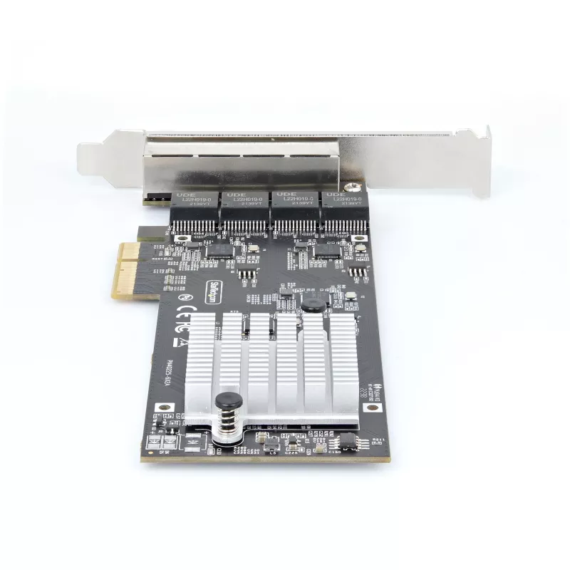 StarTech.com 4-Port 2,5-Gbit/s NBASE-T PCIe-Netzwerkkarte, Intel I225-V, Quad-Port-Computernetzwerkkarte, Multi-Gigabit-NIC, PCI Express Server-LAN-Karte, Desktop-Ethernet-Schnittstelle