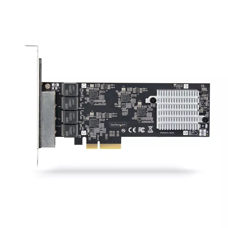 StarTech.com 4-Port 2,5-Gbit/s NBASE-T PCIe-Netzwerkkarte, Intel I225-V, Quad-Port-Computernetzwerkkarte, Multi-Gigabit-NIC, PCI Express Server-LAN-Karte, Desktop-Ethernet-Schnittstelle