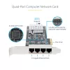 StarTech.com 4-Port 2,5-Gbit/s NBASE-T PCIe-Netzwerkkarte, Intel I225-V, Quad-Port-Computernetzwerkkarte, Multi-Gigabit-NIC, PCI Express Server-LAN-Karte, Desktop-Ethernet-Schnittstelle
