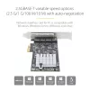 StarTech.com 4-Port 2,5-Gbit/s NBASE-T PCIe-Netzwerkkarte, Intel I225-V, Quad-Port-Computernetzwerkkarte, Multi-Gigabit-NIC, PCI Express Server-LAN-Karte, Desktop-Ethernet-Schnittstelle