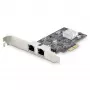 StarTech.com 2-Port 2.5Gbps NBASE-T PCIe Netzwerkkarte, Intel I225-V, Dual-Port Computer Netzwerkkarte, Multi-Gigabit NIC, PCI Express Server LAN Karte, Desktop Ethernet Schnittstelle