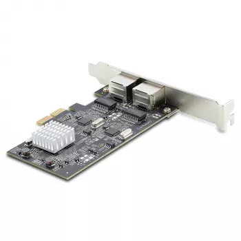 StarTech.com 2-Port 2.5Gbps NBASE-T PCIe Netzwerkkarte, Intel I225-V, Dual-Port Computer Netzwerkkarte, Multi-Gigabit NIC, PCI Express Server LAN Karte, Desktop Ethernet Schnittstelle