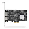 StarTech.com 2-Port 2.5Gbps NBASE-T PCIe Netzwerkkarte, Intel I225-V, Dual-Port Computer Netzwerkkarte, Multi-Gigabit NIC, PCI Express Server LAN Karte, Desktop Ethernet Schnittstelle
