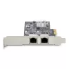 StarTech.com 2-Port 2.5Gbps NBASE-T PCIe Netzwerkkarte, Intel I225-V, Dual-Port Computer Netzwerkkarte, Multi-Gigabit NIC, PCI Express Server LAN Karte, Desktop Ethernet Schnittstelle