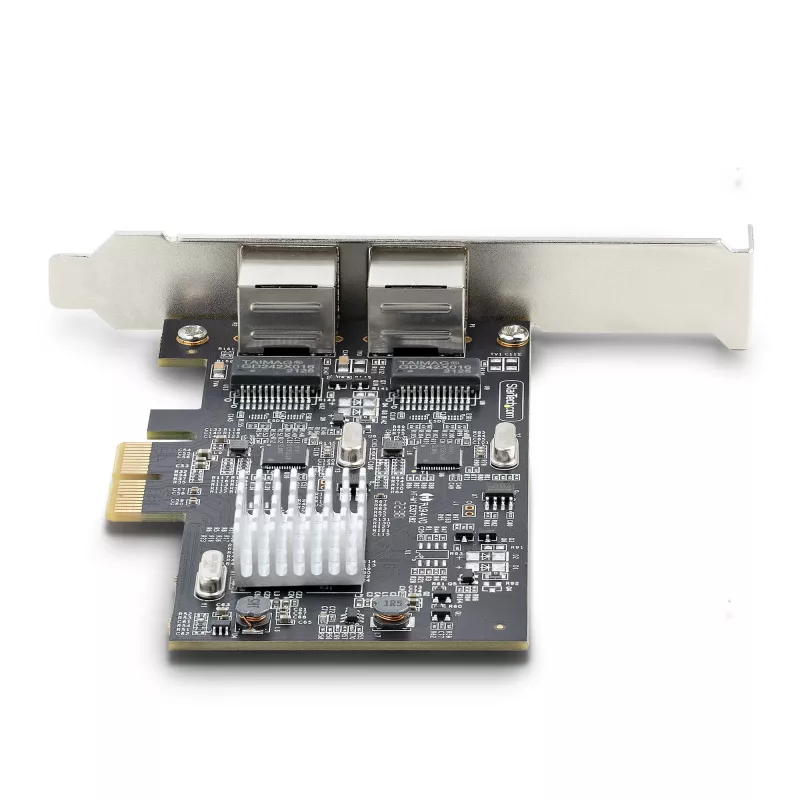 StarTech.com 2-Port 2.5Gbps NBASE-T PCIe Netzwerkkarte, Intel I225-V, Dual-Port Computer Netzwerkkarte, Multi-Gigabit NIC, PCI Express Server LAN Karte, Desktop Ethernet Schnittstelle