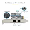 StarTech.com 2-Port 2.5Gbps NBASE-T PCIe Netzwerkkarte, Intel I225-V, Dual-Port Computer Netzwerkkarte, Multi-Gigabit NIC, PCI Express Server LAN Karte, Desktop Ethernet Schnittstelle