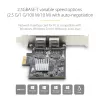 StarTech.com 2-Port 2.5Gbps NBASE-T PCIe Netzwerkkarte, Intel I225-V, Dual-Port Computer Netzwerkkarte, Multi-Gigabit NIC, PCI Express Server LAN Karte, Desktop Ethernet Schnittstelle