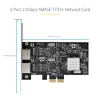 StarTech.com 2-Port 2.5Gbps NBASE-T PCIe Netzwerkkarte, Intel I225-V, Dual-Port Computer Netzwerkkarte, Multi-Gigabit NIC, PCI Express Server LAN Karte, Desktop Ethernet Schnittstelle