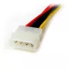 StarTech.com 30,5 cm LP4 auf 2x SATA Strom-Y-Kabel-Adapter, Molex (4-polig), 2 x SATA 15-polig, 0,304 m, Stecker, Gerade, Gerade