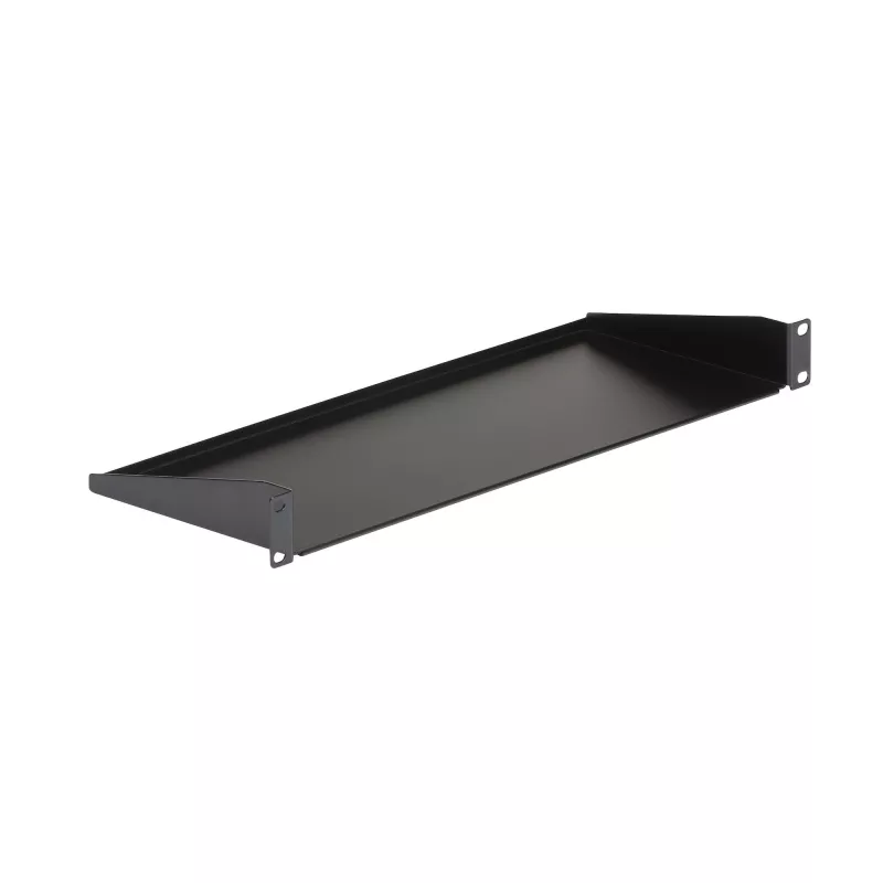 StarTech.com 1U Server-Rack-Einlegeboden, universelle Rack-Montage-Kragarm-Ablage für 19-Zoll-Netzwerkgeräte-Rack/Schrank, hochbelastbarer Stahl, Tragfähigkeit 33 lb/15 kg, 7 Zoll (18 cm) tief