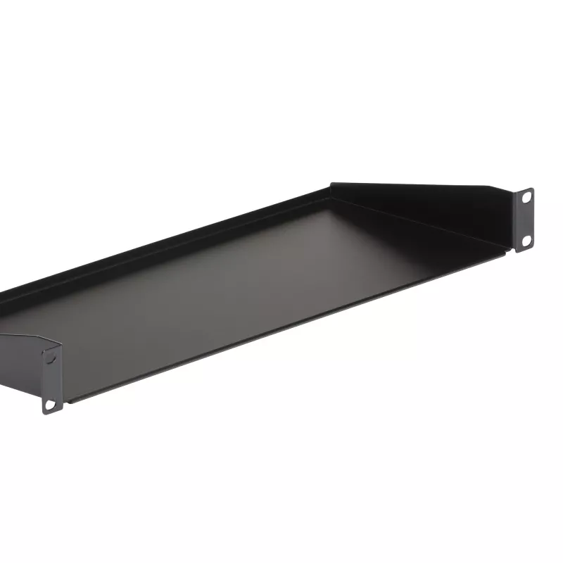 StarTech.com 1U Server-Rack-Einlegeboden, universelle Rack-Montage-Kragarm-Ablage für 19-Zoll-Netzwerkgeräte-Rack/Schrank, hochbelastbarer Stahl, Tragfähigkeit 33 lb/15 kg, 7 Zoll (18 cm) tief