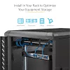 StarTech.com 1U Server-Rack-Einlegeboden, universelle Rack-Montage-Kragarm-Ablage für 19-Zoll-Netzwerkgeräte-Rack/Schrank, hochbelastbarer Stahl, Tragfähigkeit 33 lb/15 kg, 7 Zoll (18 cm) tief