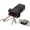 StarTech.com DB9 auf RJ45 Modular Adapter - F/F, DB-9, RJ-45, Schwarz