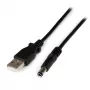 StarTech.com USB auf 5,5 mm Stromkabel – Typ N Hohlstecker – 1 m, 1 m, USB A, Hohlstecker Typ N