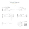 StarTech.com USB auf 5,5 mm Stromkabel – Typ N Hohlstecker – 1 m, 1 m, USB A, Hohlstecker Typ N