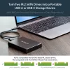 StarTech.com Dual-Slot-Laufwerksgehäuse für M.2 SATA SSDs - USB 3.1 (10 Gbit/s) - RAID