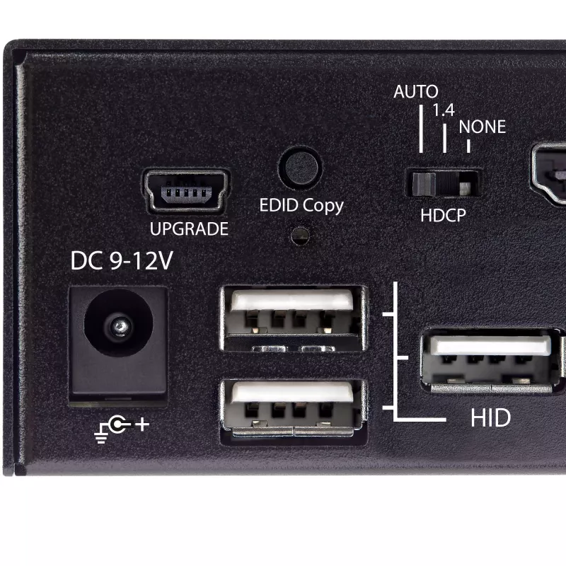 StarTech.com 2-Port HDMI KVM Switch - Einzelmonitor 4K 60Hz Ultra HD HDR - Desktop HDMI 2.0 KVM Switch mit 2-Port USB 3.0 Hub (5 Gbit/s) und 4x USB 2.0 HID, Audio - Hotkey-Umschaltung - TAA