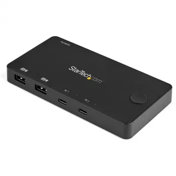 StarTech.com 2-Port USB-C KVM Switch - 4K 60 Hz HDMI - Kompakter Dual-Port UHD USB Typ-C Desktop Mini KVM Switch mit USB-C Kabeln - Busbetrieben - MacBook iPad Pro ThinkPad IdeaPad EliteBook