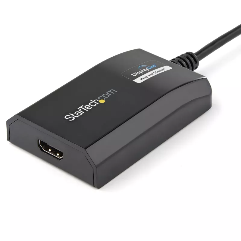 StarTech.com USB 3.0 auf HDMI Adapter - DisplayLink zertifiziert - 1080p (1920x1200) - USB Typ-A auf HDMI Display Adapter Konverter für Monitor - Externe Video- & Grafikkarte - Windows/Mac