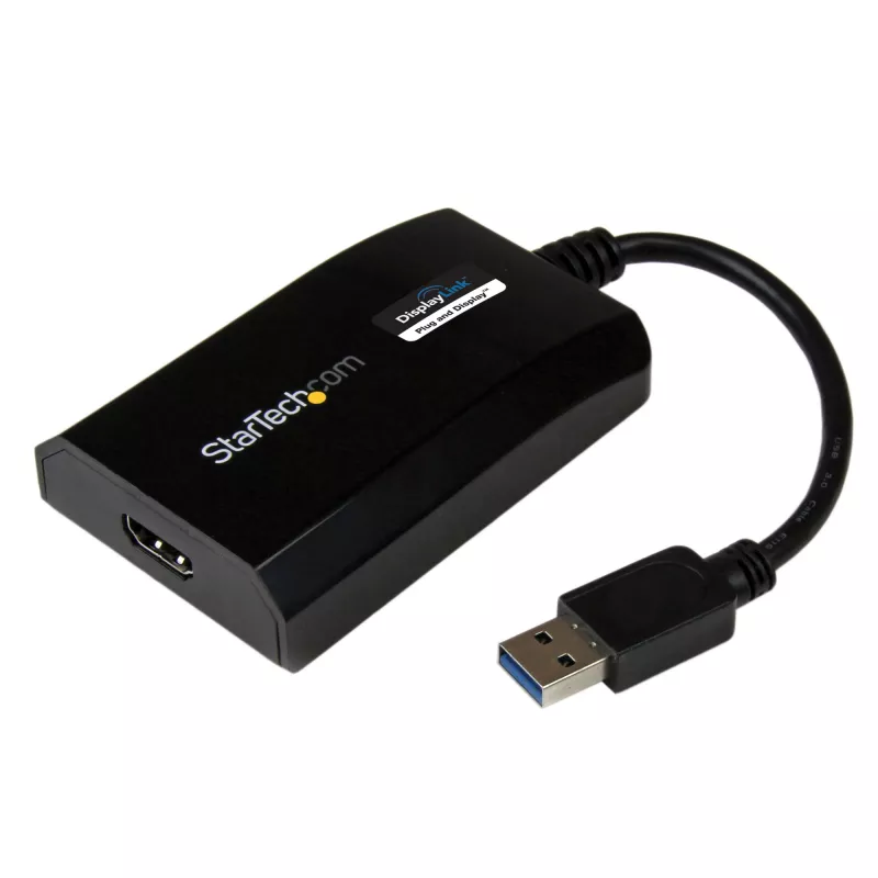 StarTech.com USB 3.0 auf HDMI Adapter - DisplayLink zertifiziert - 1080p (1920x1200) - USB Typ-A auf HDMI Display Adapter Konverter für Monitor - Externe Video- & Grafikkarte - Windows/Mac