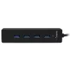StarTech.com 4-Port tragbarer SuperSpeed USB 3.0 Hub mit integriertem Kabel