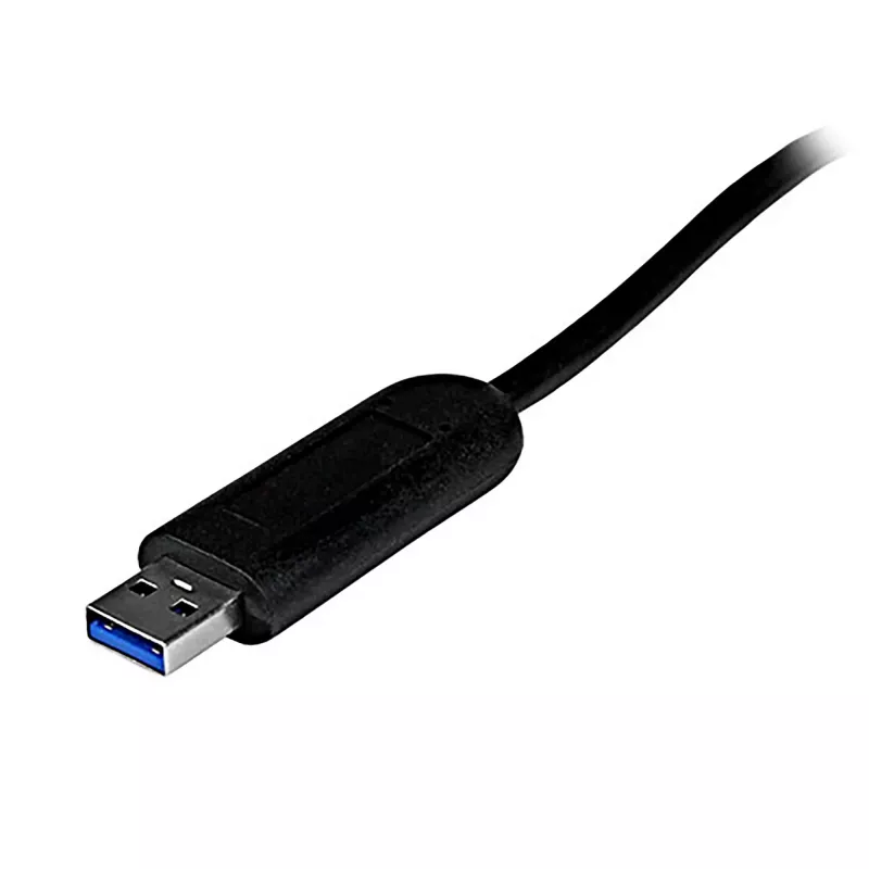 StarTech.com 4-Port tragbarer SuperSpeed USB 3.0 Hub mit integriertem Kabel