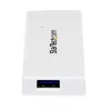 StarTech.com Tragbarer 4-Port SuperSpeed Mini USB 3.0 Hub – Weiß