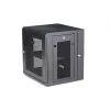 StarTech.com 4-Post 12U Wandmontage-Netzwerkschrank mit 1U-Fach, 19 Zoll klappbarer wandmontierter Serverschrank für Daten-/AV-/Elektronik-/Computergeräte, flexibles belüftetes Rackgehäuse