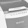Aktenvernichter LEITZ IQ Autofeed Small Office 100, Kreuzschnitt P-4, 8 Blatt, 22 cm Einzug, 34 L Behälter, grau