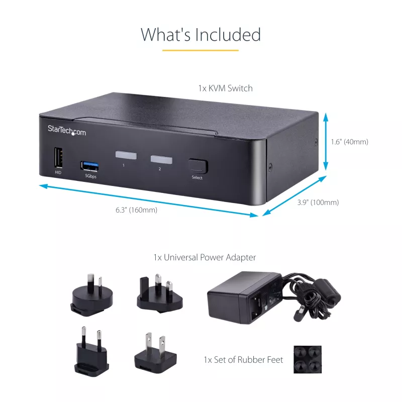 StarTech.com SV231DPUCA KVM-Switch Schwarz