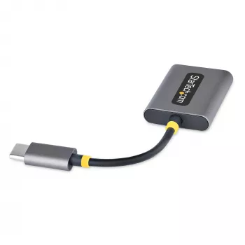 StarTech.com USB-C Kopfhörer-Splitter, USB-Typ-C Dual-Headset-Adapter mit Mikrofoneingang, USB-C auf 3,5-mm-Audio-Adapter/Ohrhörer-Dongle, USB-C auf Audiobuchse/Aux-Ausgang, 24-Bit-DAC