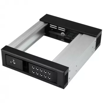 StarTech.com 5,25 auf 3,5 Festplatten-Hot-Swap-Einschub – Für 3,5-Zoll-SATA/SAS-Laufwerke – Trayless – Aluminium