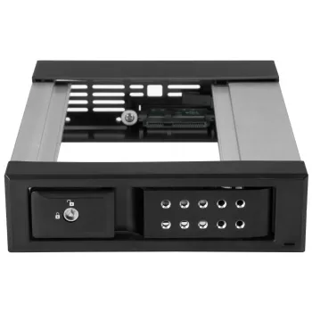 StarTech.com 5,25 auf 3,5 Festplatten-Hot-Swap-Einschub – Für 3,5-Zoll-SATA/SAS-Laufwerke – Trayless – Aluminium