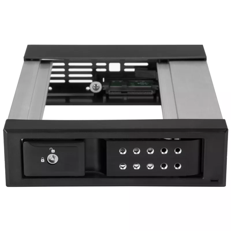 StarTech.com 5,25 auf 3,5 Festplatten-Hot-Swap-Einschub – Für 3,5-Zoll-SATA/SAS-Laufwerke – Trayless – Aluminium