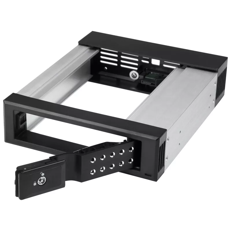 StarTech.com 5,25 auf 3,5 Festplatten-Hot-Swap-Einschub – Für 3,5-Zoll-SATA/SAS-Laufwerke – Trayless – Aluminium