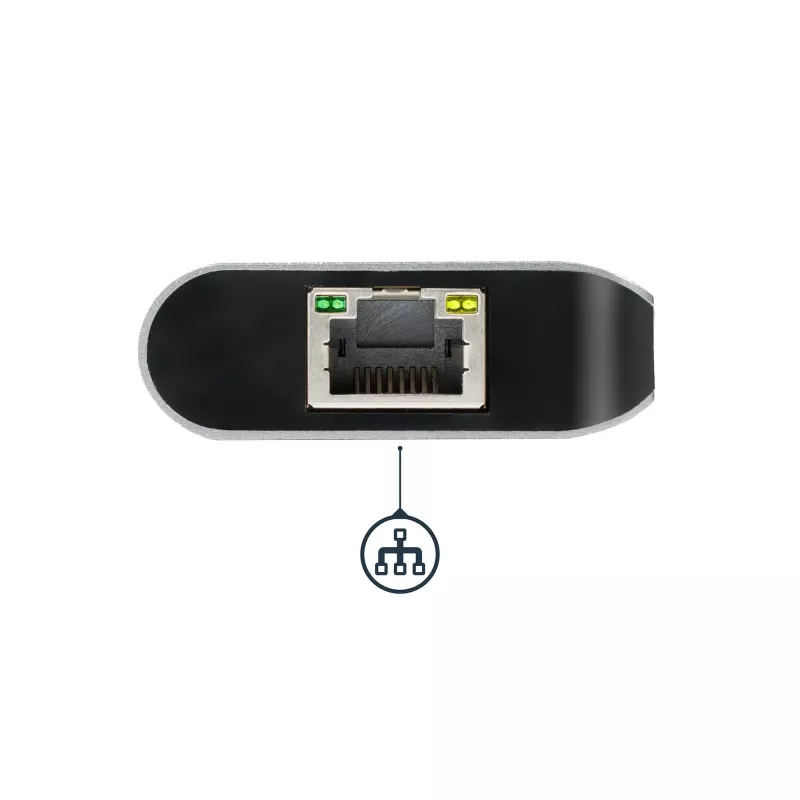 StarTech.com USB-C-Multiport-Adapter, tragbarer USB-C-Dock auf 4K HDMI, 2-fach USB 3.0 Hub, SD/SDHC, GbE, 60W PD Pass-Through – USB Type-C/Thunderbolt 3 – ERSETZT DURCH DKT30CHSDPD1