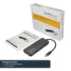 StarTech.com USB-C-Multiport-Adapter, tragbarer USB-C-Dock auf 4K HDMI, 2-fach USB 3.0 Hub, SD/SDHC, GbE, 60W PD Pass-Through – USB Type-C/Thunderbolt 3 – ERSETZT DURCH DKT30CHSDPD1