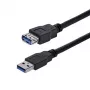 StarTech.com 1m Schwarz SuperSpeed USB 3.0 Verlängerungskabel A zu A - M/F