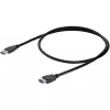 StarTech.com 1m Schwarz SuperSpeed USB 3.0 Verlängerungskabel A zu A - M/F