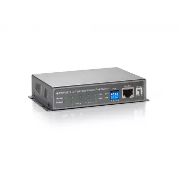LevelOne 5-Port Fast Ethernet PoE Switch, 4 PoE-Ausgänge, 120 W, Netzteil enthalten