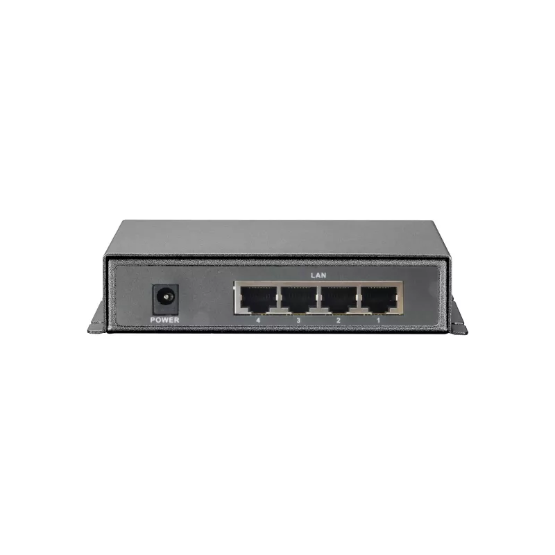 LevelOne 5-Port Fast Ethernet PoE Switch, 4 PoE-Ausgänge, 120 W, Netzteil enthalten