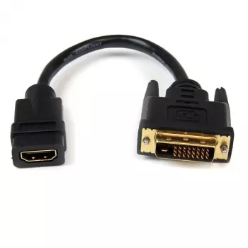 StarTech.com 8-Zoll-HDMI-auf-DVI-D-Videokabeladapter – HDMI-Buchse auf DVI-Stecker