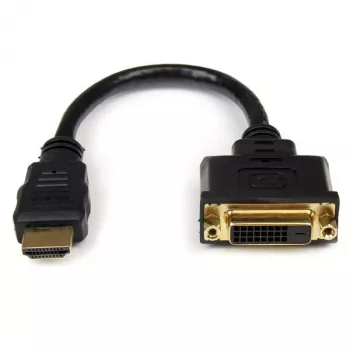 StarTech.com 8in HDMI-auf-DVI-D-Videokabel-Adapter – HDMI-Stecker auf DVI-Buchse